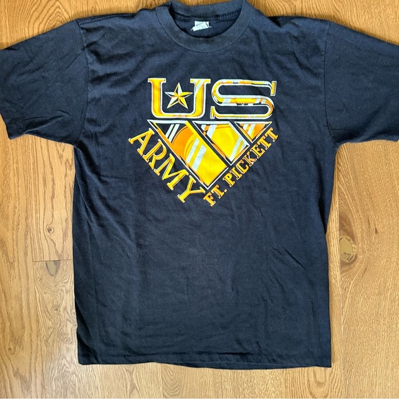 Vintage 80s U.S. Army T-Shirt Single Stitch Made in USA - Picture 3 of 6